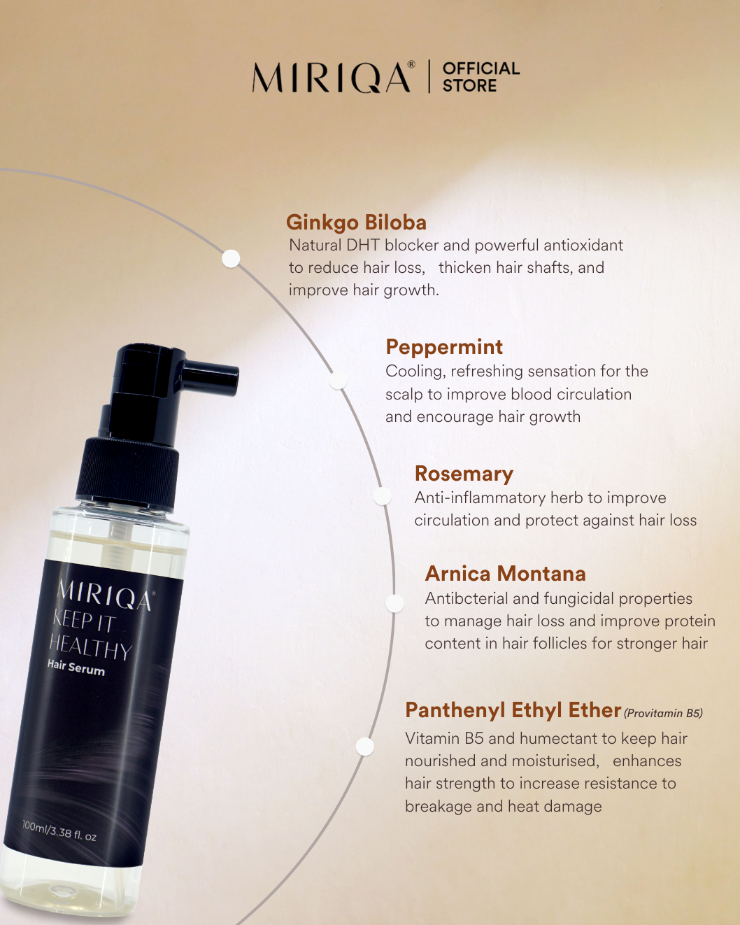 MIRIQA Keep It Healthy Hair Serum Ingredients