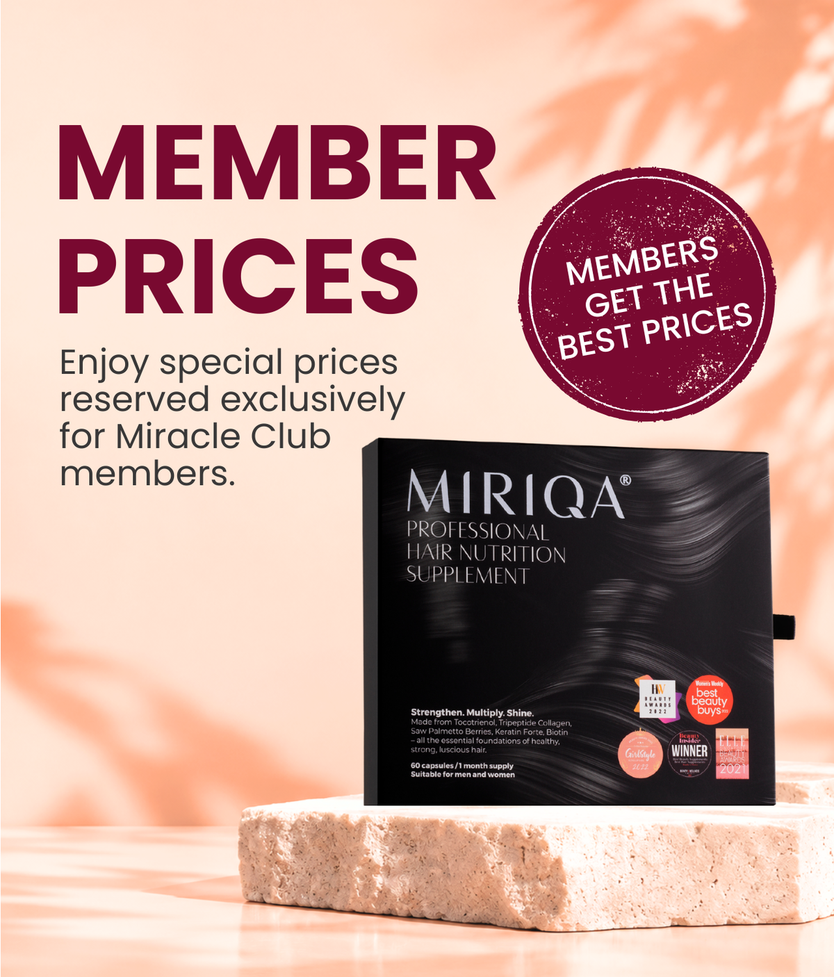 Member prices