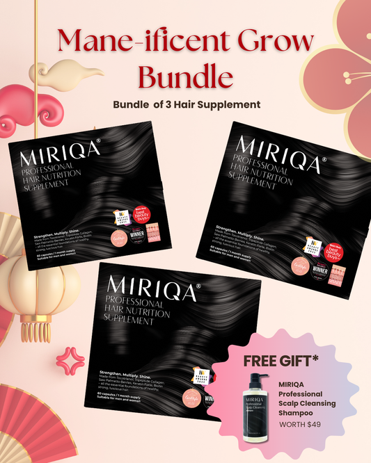 MIRIQA® Professional Hair Nutrition Supplement (3 Box Bundle)