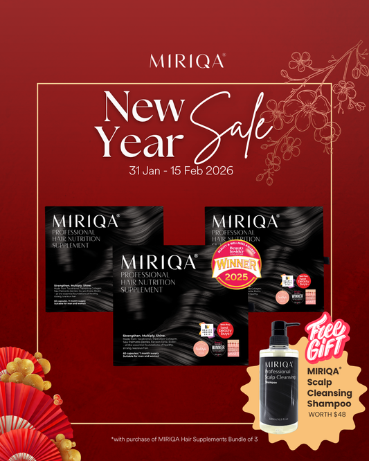 MIRIQA® Professional Hair Nutrition Supplement (3 Box Bundle)