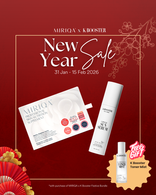 Sun Shield Duo: MIRIQA® Skin Oral Sunblock + K Booster Capsule Sun Serum