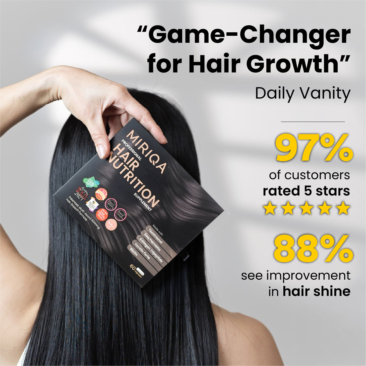 MIRIQA® Professional Hair Nutrition Supplement