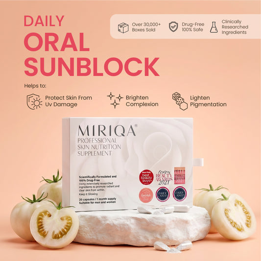MIRIQA® Professional Skin Nutrition Supplement (Oral Sunblock)