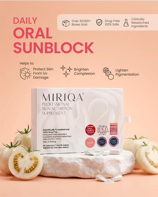 MIRIQA® Professional Skin Nutrition Supplement (Oral Sunblock)