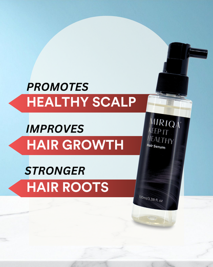 Scalp Cleansing Shampoo + Hair Supplement + Keep It Healthy Hair Serum Bundle