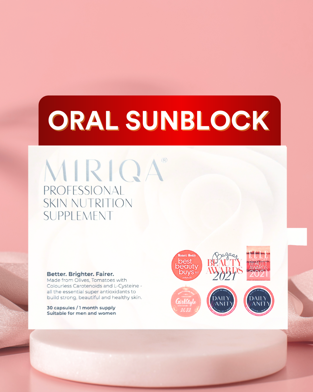 MIRIQA Skin - Oral Sunblock