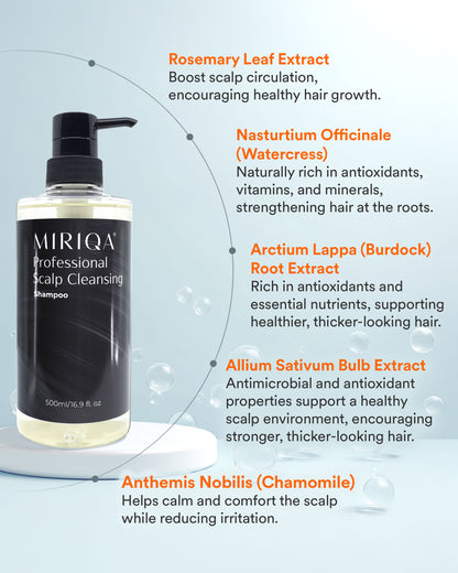 MIRIQA® Professional Scalp Cleansing Shampoo 500ml