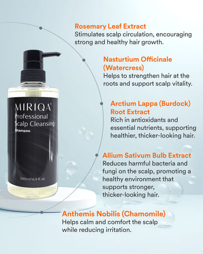 Scalp Cleansing Shampoo + Hair Supplement + Keep It Healthy Hair Serum Bundle